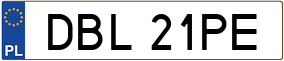 Trailer License Plate